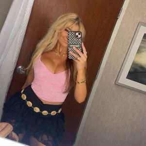 Victoria's Secret Pink Lace Corset Top